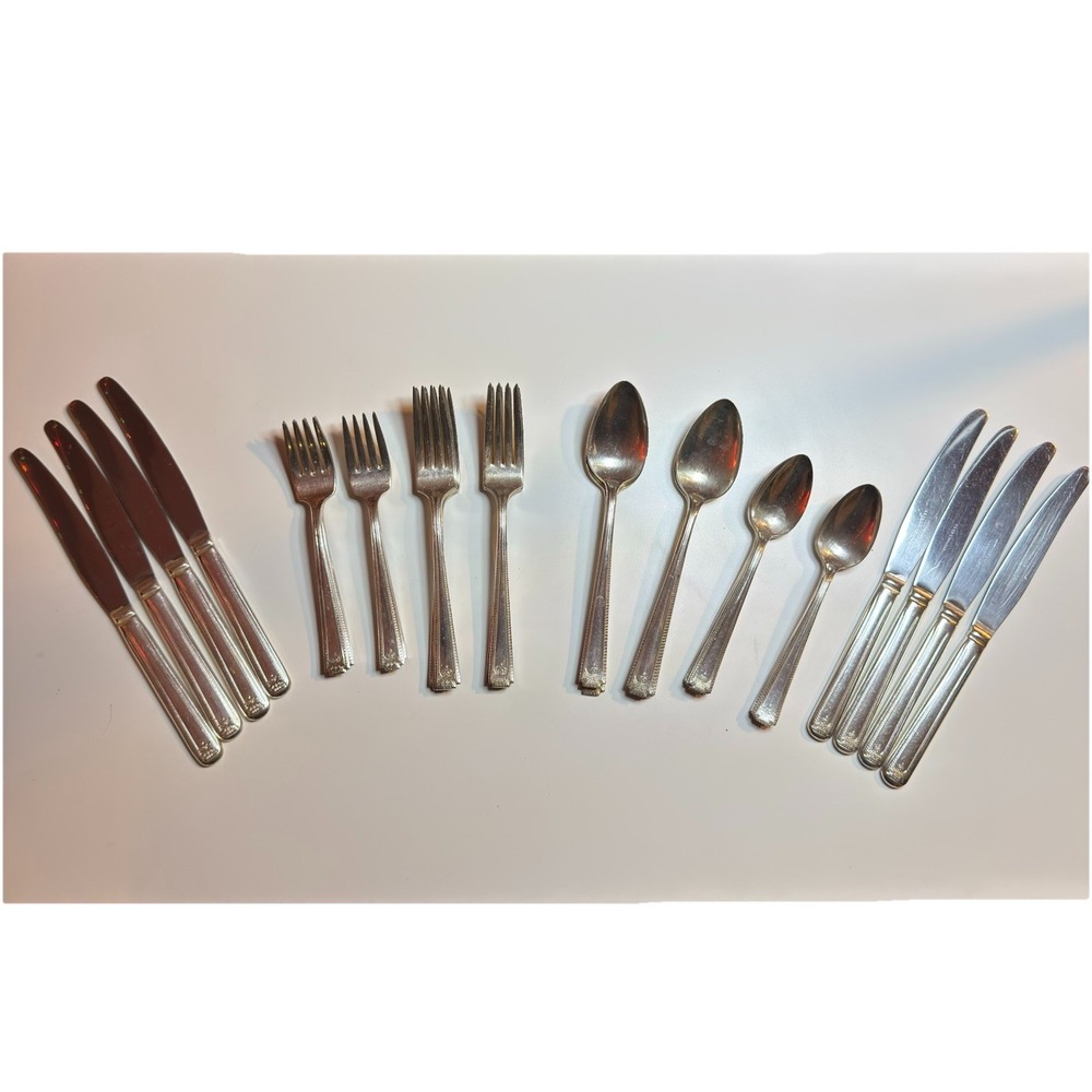 Vintage Lot 40 Pc Viceroy One Plate USA National Silver Co. Silverware